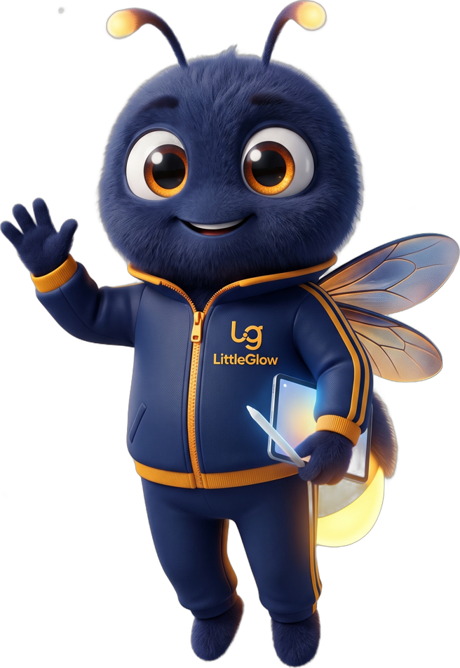 Lulu the LittleGlow firefly waving